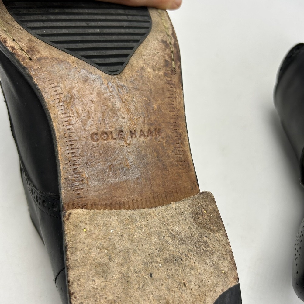 Cole Haan Loafers Mens 12 M Slip On Black Monk Strap Leather Double Buckle - Picture 11 of 11